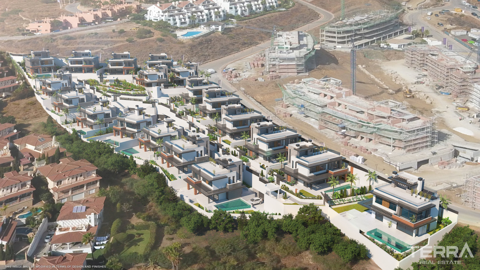 Villen zum Verkauf nahe Golfplatz in Mijas, Málaga, Spanien - 114114