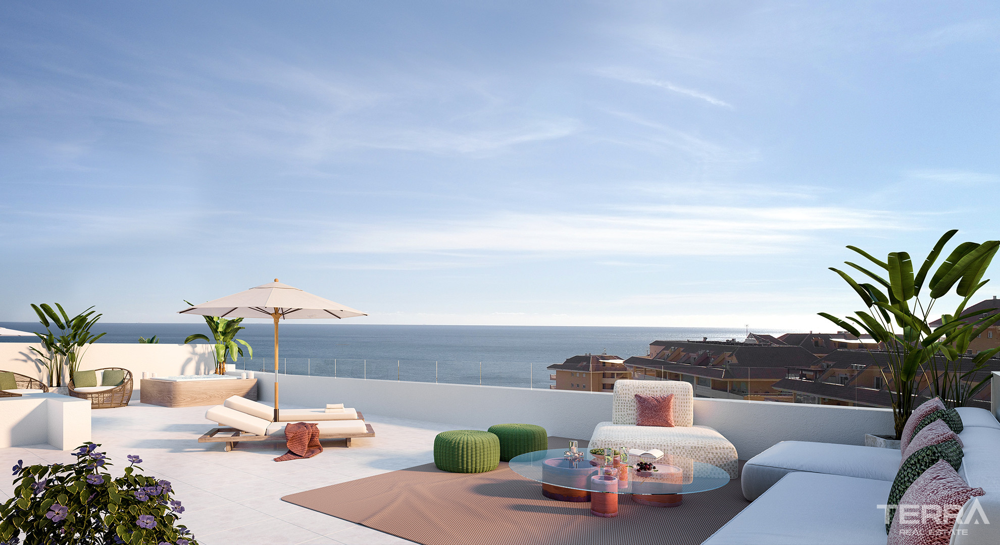 Merinäköala-asuntoja myynnissä Fuengirolassa, Espanjassa Costa del Solilla