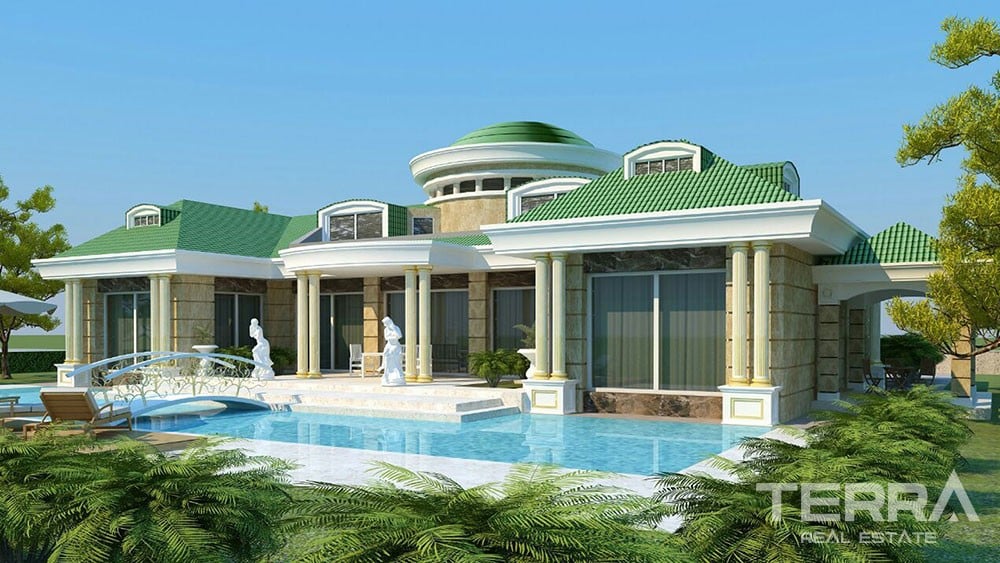 Luxury detached villas for sale in Kemer