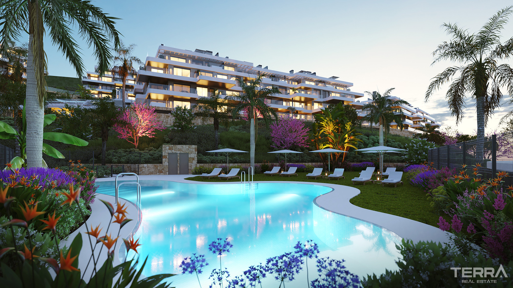 Golf-näköala-asunnot myynnissä La Cala de Mijasissa, Espanjassa - 114256
