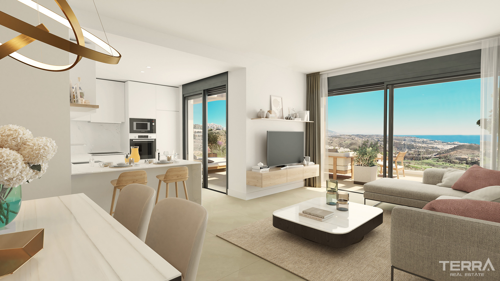 Golf-näköala-asunnot myynnissä La Cala de Mijasissa, Espanjassa - 114268