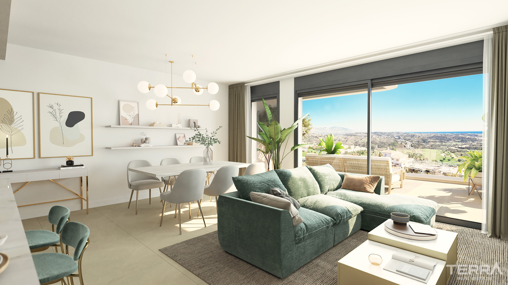 Golf-näköala-asunnot myynnissä La Cala de Mijasissa, Espanjassa - 114270
