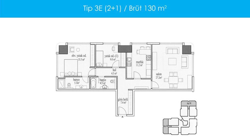 Istanbul Apartments for sale in Maslak - 6355