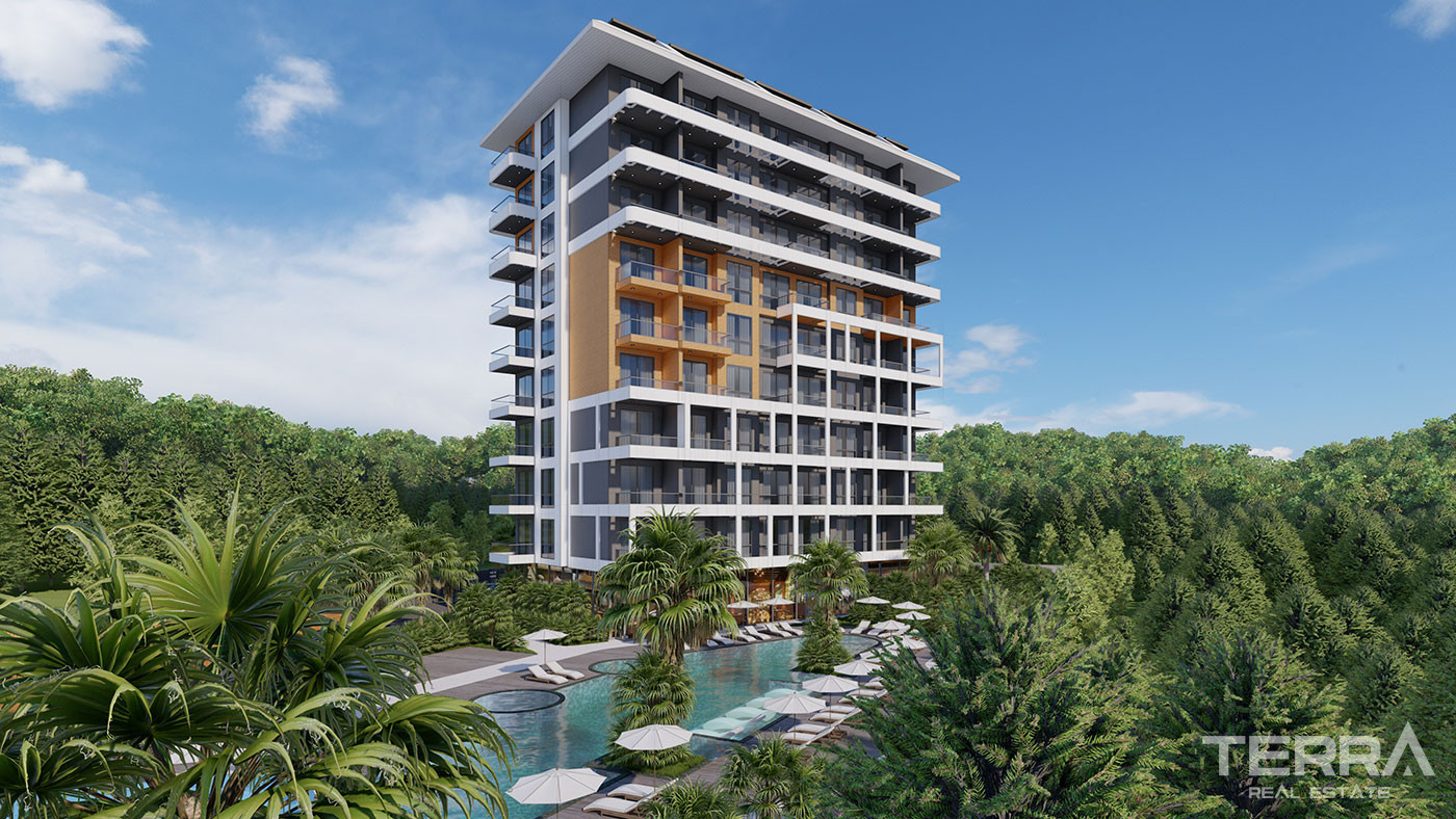 Appartements prêts à emménager à vendre à Tosmur, Alanya, Turquie - 114566