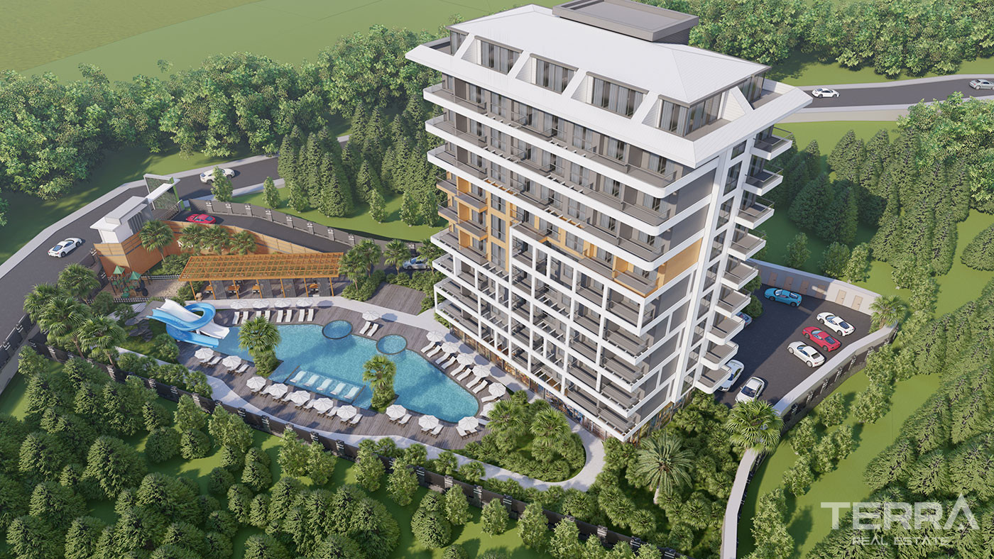 Appartements prêts à emménager à vendre à Tosmur, Alanya, Turquie - 114571