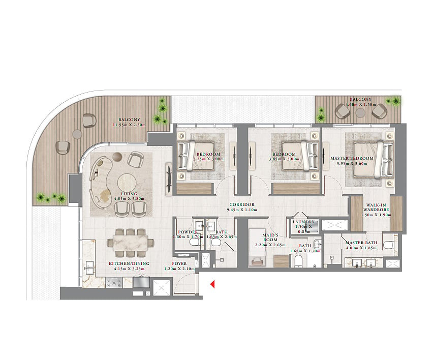 Beachfront Apartments for Sale in Dubai Harbour, Dubai, UAE - 114870