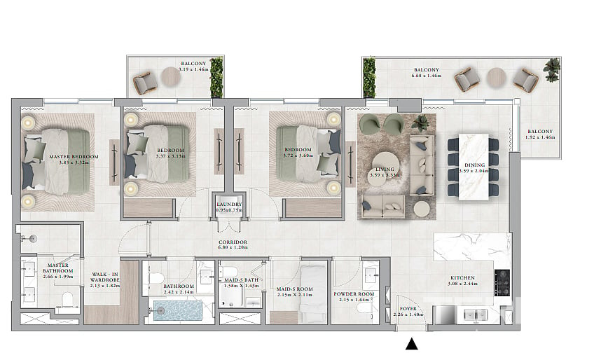 City and Golf Course View Apartments for Sale in Dubai Hills Estate - 114945