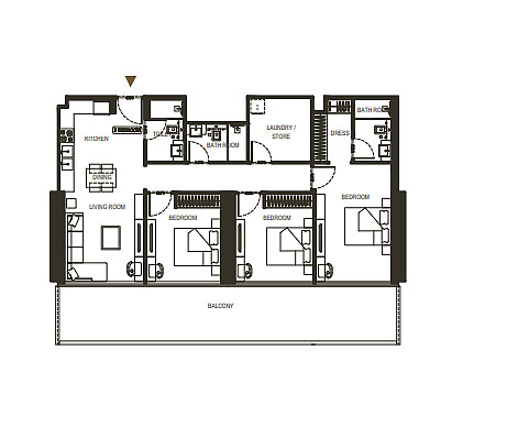 Квартиры в Dubai Sports City, ОАЭ - 115274