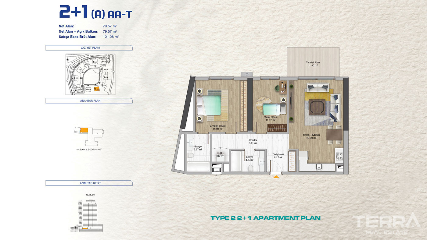 Lejligheder til salg i Bağcılar, centrale Istanbul, Tyrkiet - 115359