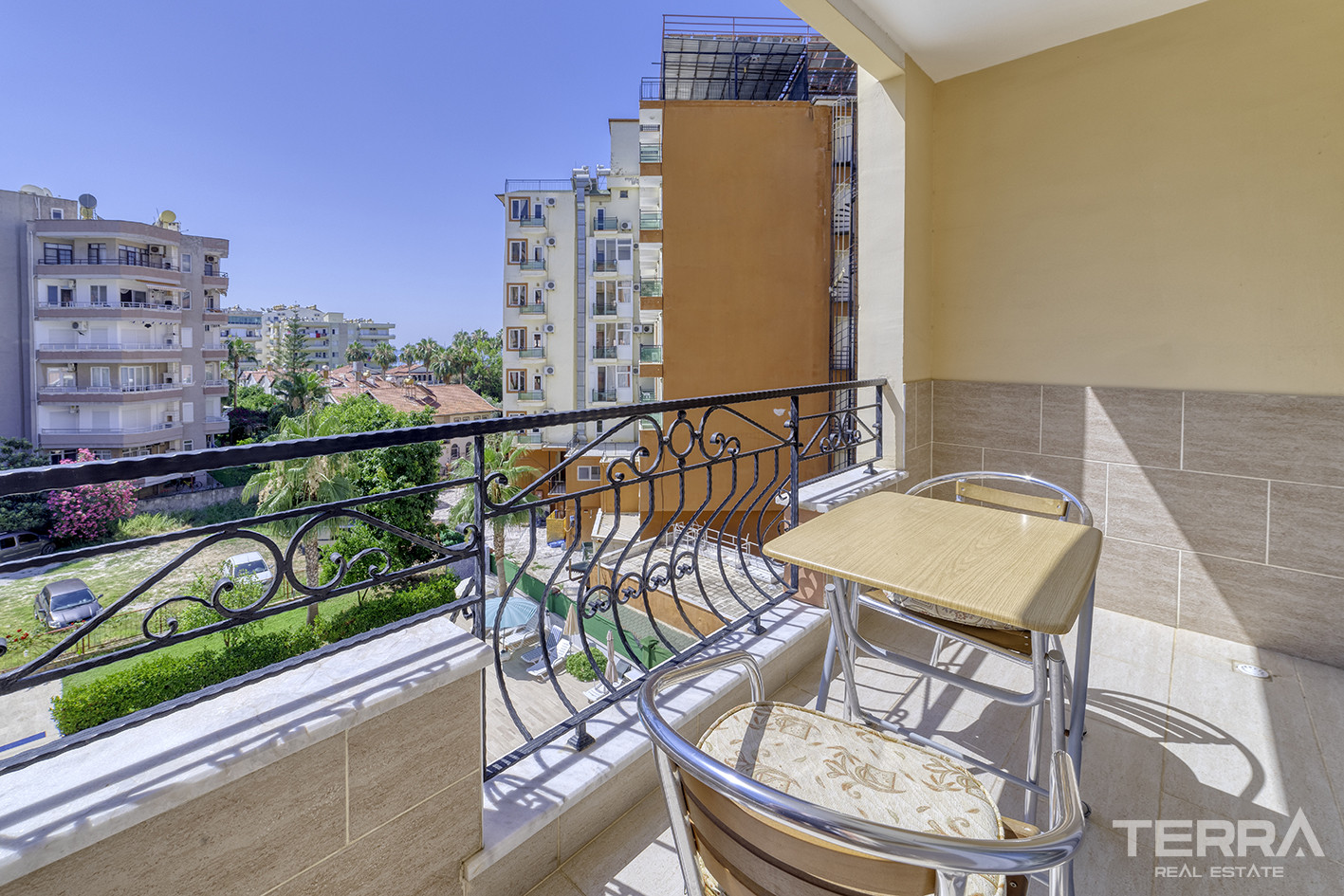 Möblierte Zwei - Schlafzimmer Wohnung mit Meerblick in Mahmutlar - 67986
