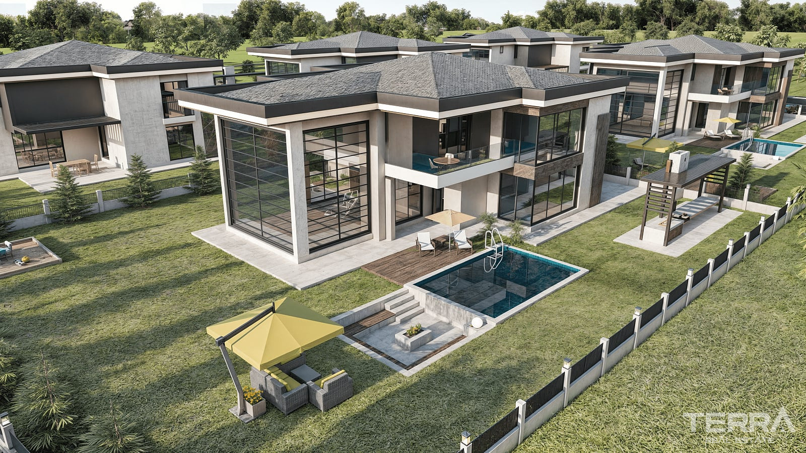 Ankara, Gölbaşı, İncek'te Site İçinde Özel Havuzlu Müstakil Villalar - 115701