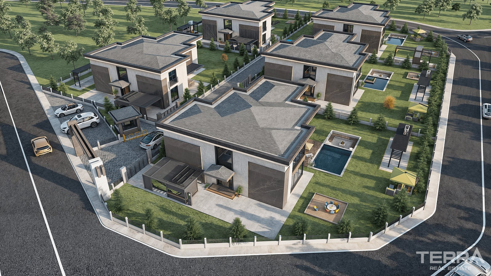 Ankara, Gölbaşı, İncek'te Site İçinde Özel Havuzlu Müstakil Villalar - 115703