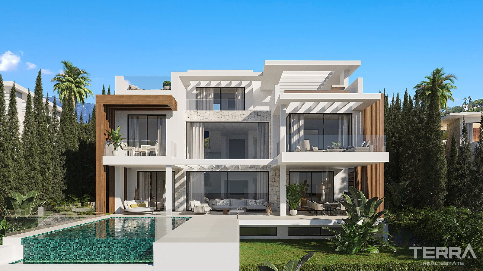 Estepona, Costa del Sol'da Satılık Asansörlü Villalar - 117085