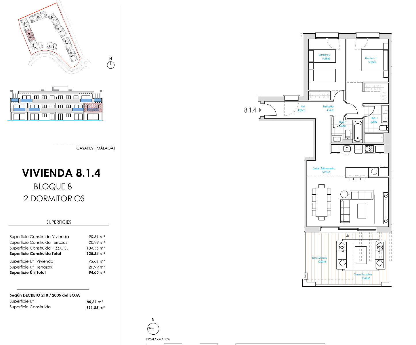 Sea View Apartments for Sale in Casares, Costa del Sol - 117106