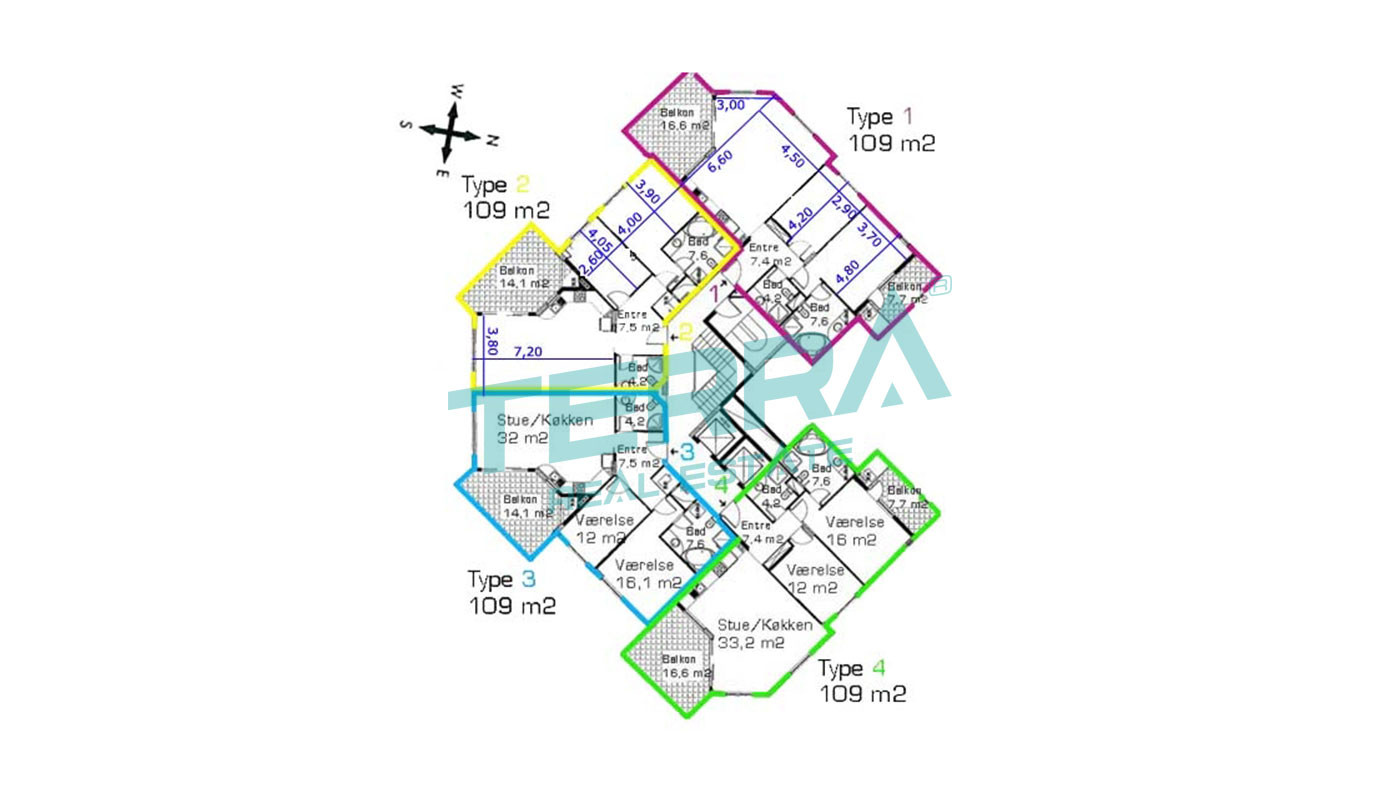 Moderne lejligheder i Alanya Park Residence i Alanya, Cikcilli - 103960