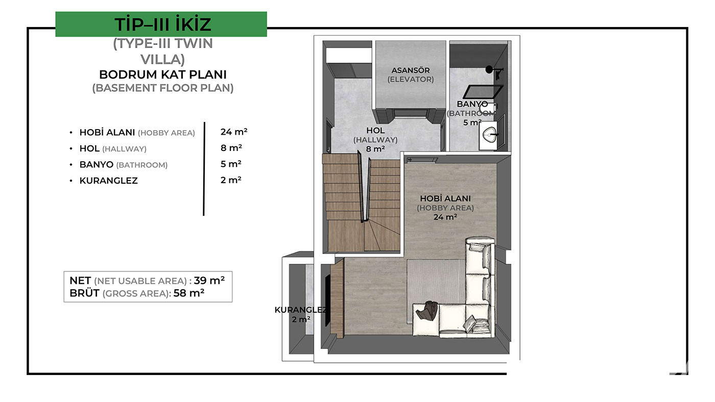 Villas à vendre à Zümrüt, Konyaaltı, Antalya, Turquie - 118742