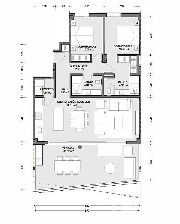 Квартиры с видом на море в Фуэнхироле, Испания - 119598