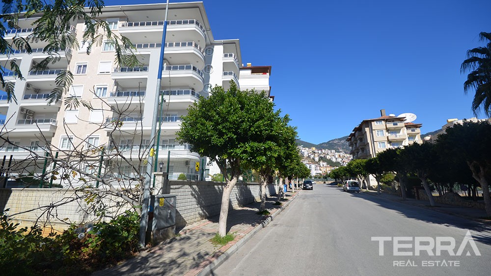Wohnung zu verkaufen mit separater Küche im Stadt Zentrum von Alanya. - 7000