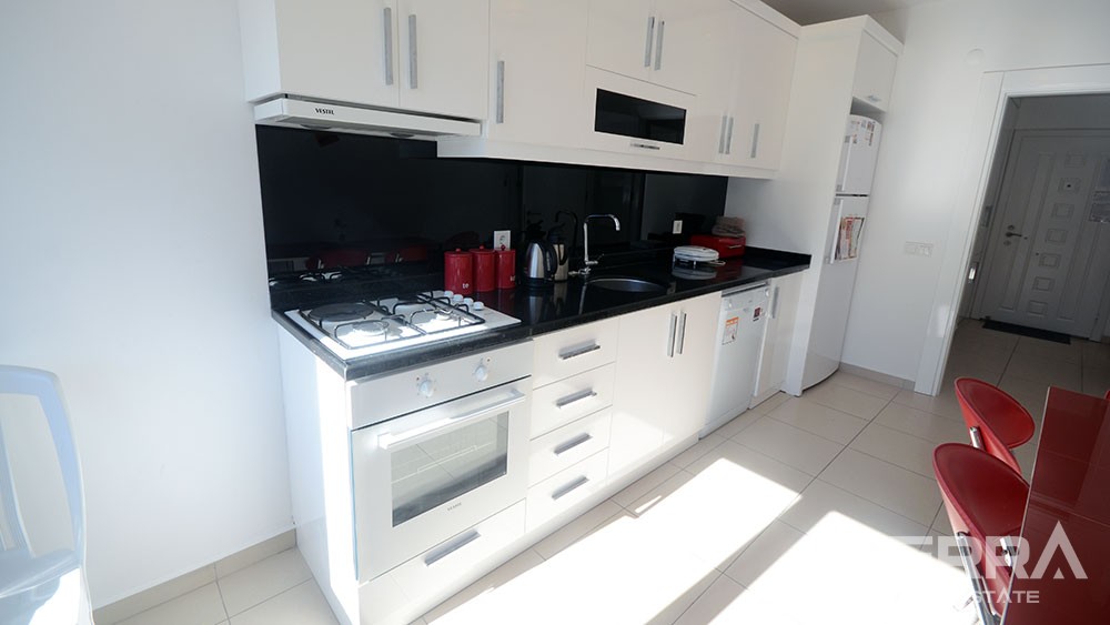 Wohnung zu verkaufen mit separater Küche im Stadt Zentrum von Alanya. - 7011