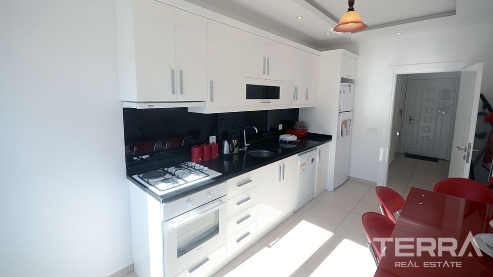 Wohnung zu verkaufen mit separater Küche im Stadt Zentrum von Alanya. - 7012