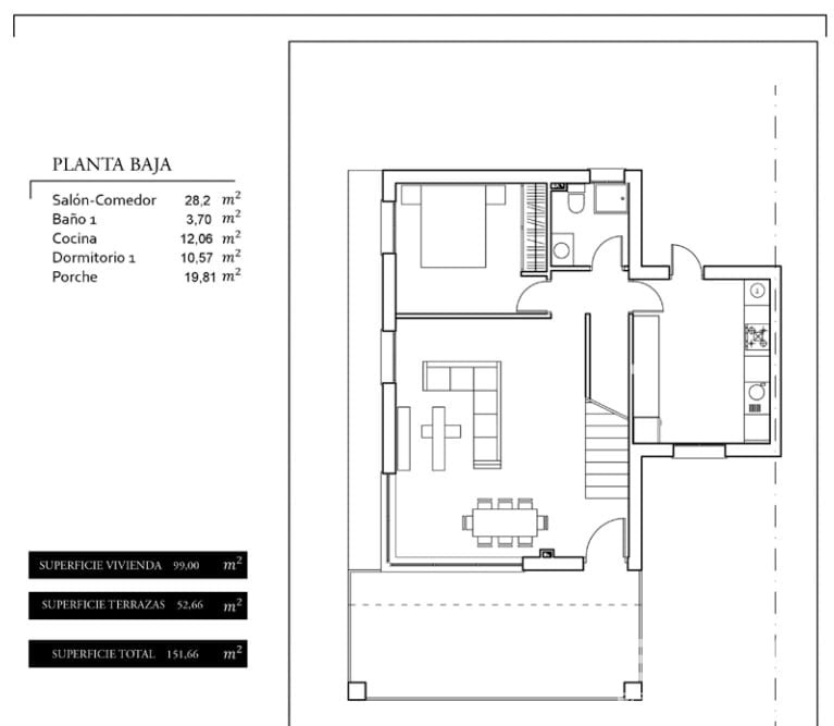 Semi-Detached Villa for Sale in Santa Pola, Costa Blanca, Spain - 120923