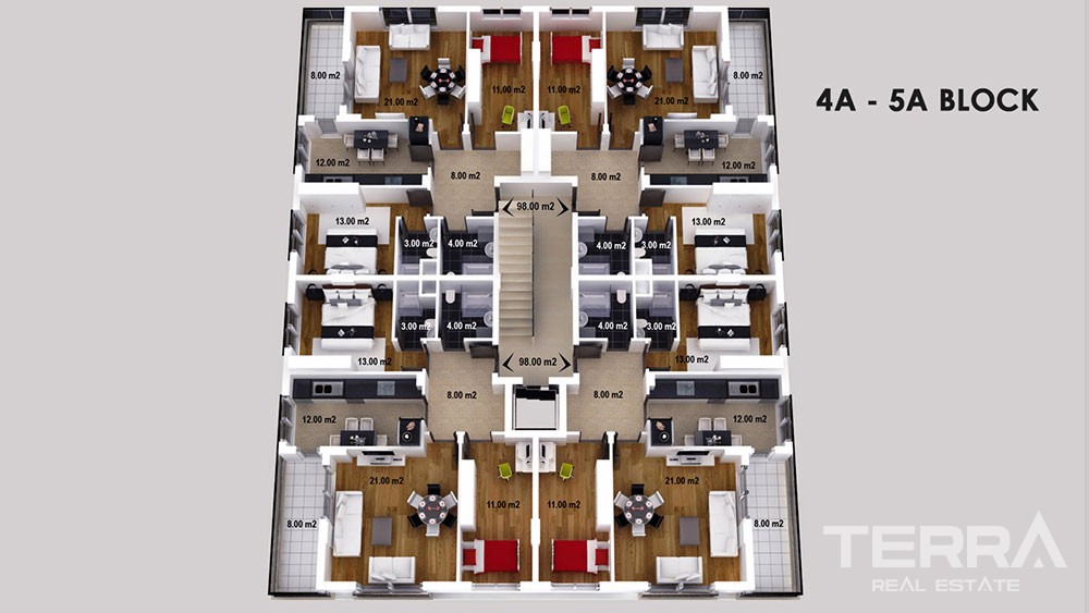 Sahra Homes 2 in Kepez, Antalya - 7120
