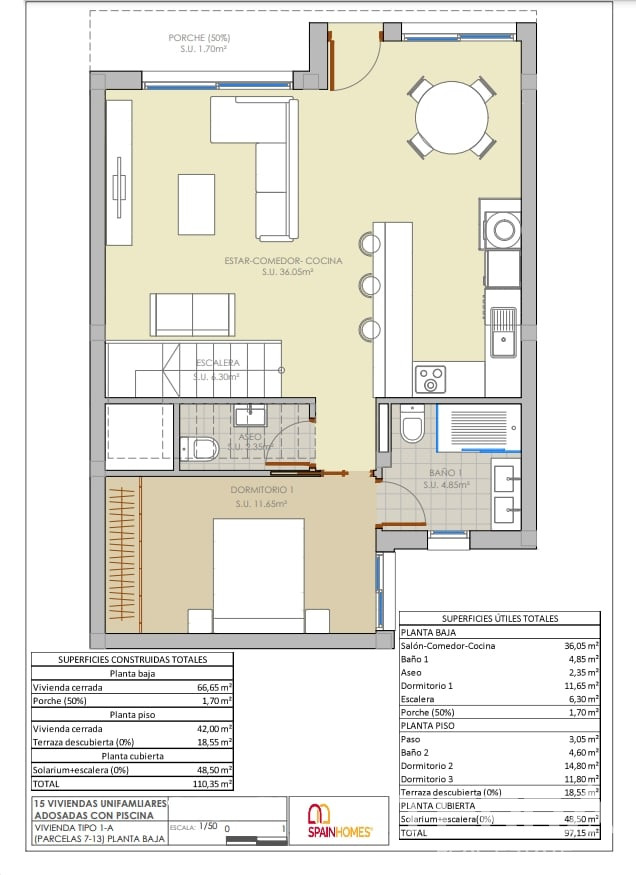 Townhouses for Sale in Rojales, Costa Blanca, Spain - 121130