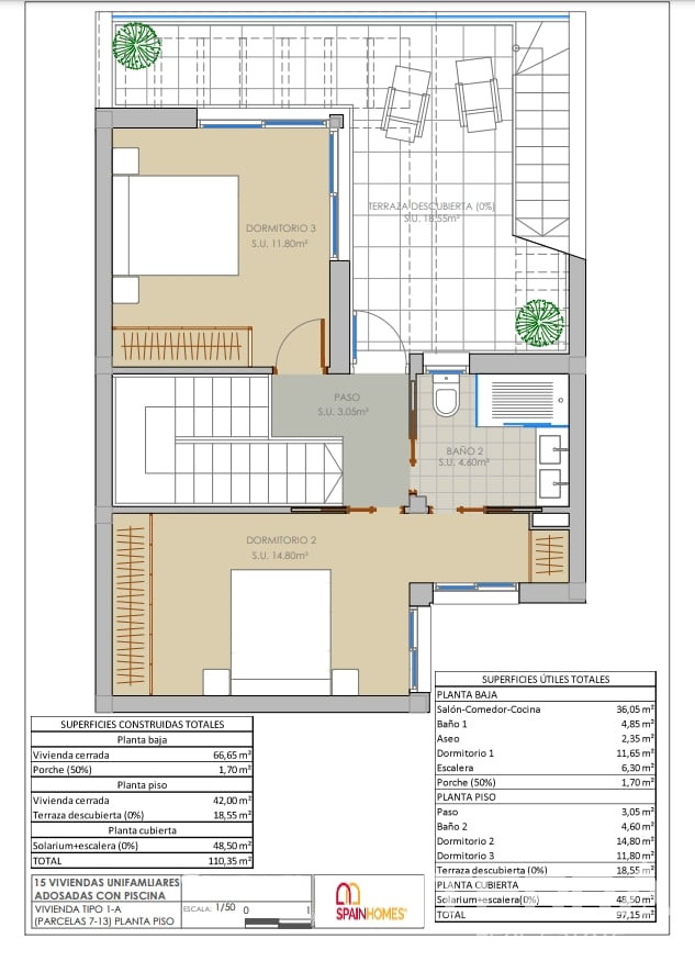 Townhouses for Sale in Rojales, Costa Blanca, Spain - 121131