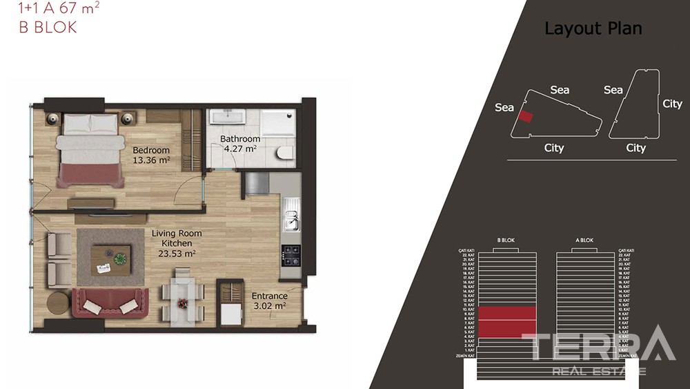 Luxury apartments for sale in Kadıköy, Istanbul - 7131