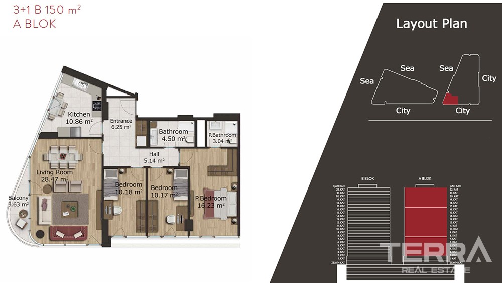 Luxury apartments for sale in Kadıköy, Istanbul - 7147