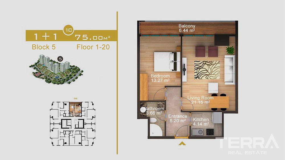 Luxury apartments in Gaziosmanpaşa, Istanbul - 7159