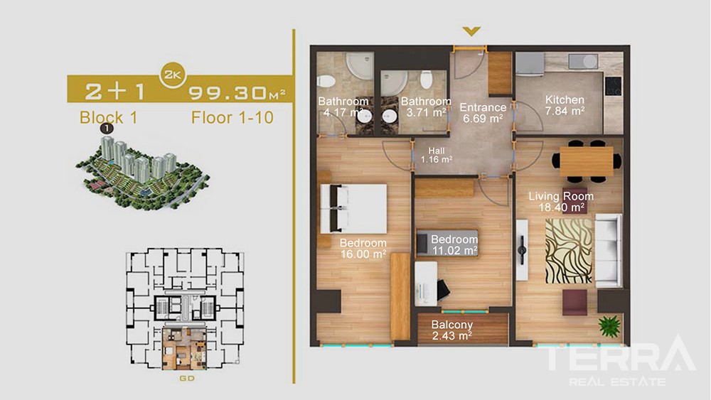Luxury apartments in Gaziosmanpaşa, Istanbul - 7163