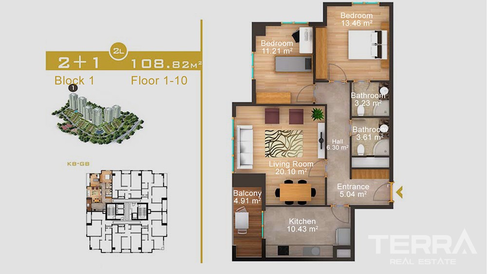 Luxury apartments in Gaziosmanpaşa, Istanbul - 7166