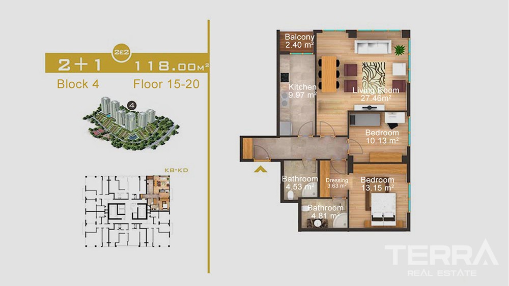 Luxury apartments in Gaziosmanpaşa, Istanbul - 7174