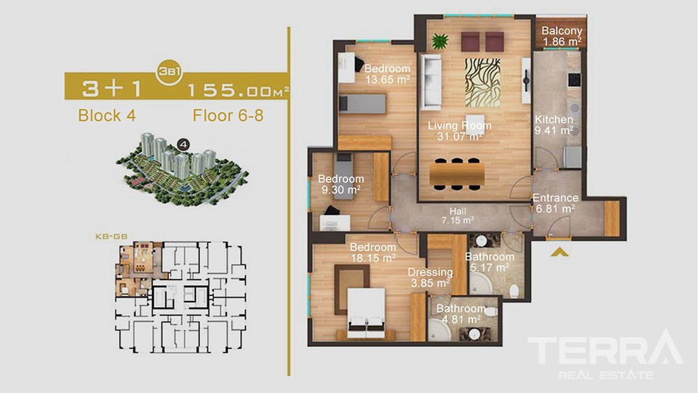 Luxury apartments in Gaziosmanpaşa, Istanbul - 7186