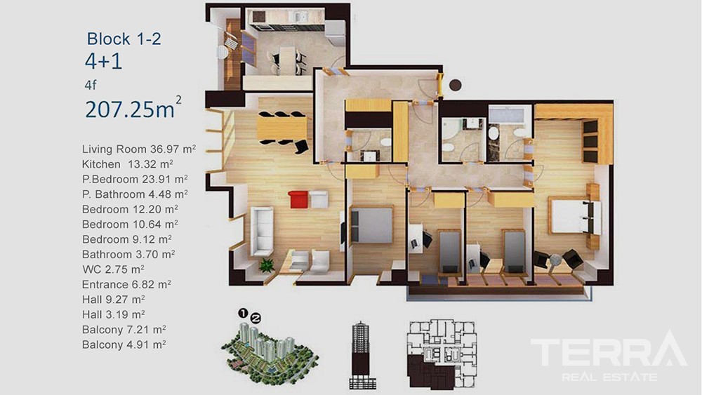 Luxury apartments in Gaziosmanpaşa, Istanbul - 7189
