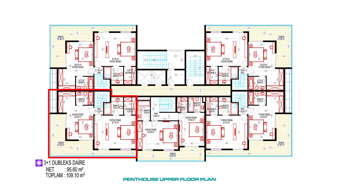 Sea View Apartment for Sale in Mahmutlar, Alanya, Turkey - 122815