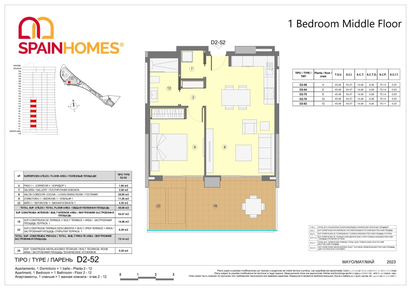 Sea View Apartments for Sale in Benidorm, Costa Blanca, Spain - 122859