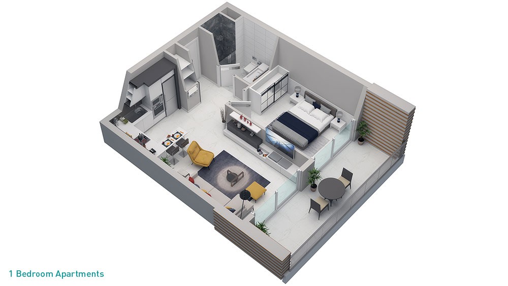 Nordic Life Residence – Apartments for Sale in Alanya, Tosmur, Turkey - 7223