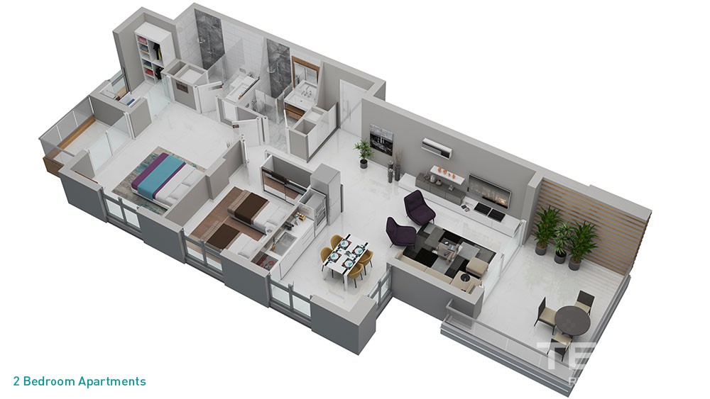 Nordic Life Residence – Apartments for Sale in Alanya, Tosmur, Turkey - 7225