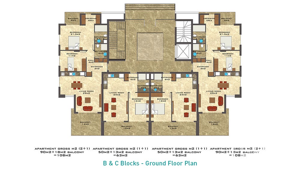 Nordic Life Residence – Apartments for Sale in Alanya, Tosmur, Turkey - 7230