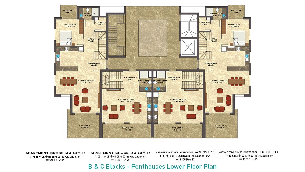 Nordic Life Residence – Apartments for Sale in Alanya, Tosmur, Turkey - 7232