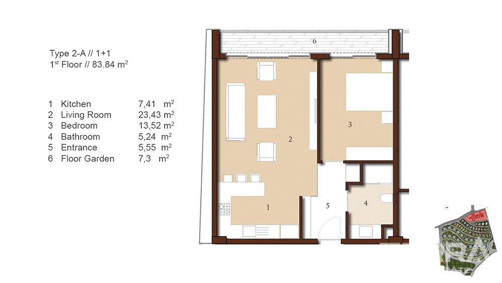 Luxury apartments with Bosphorus view in Istanbul - 7318