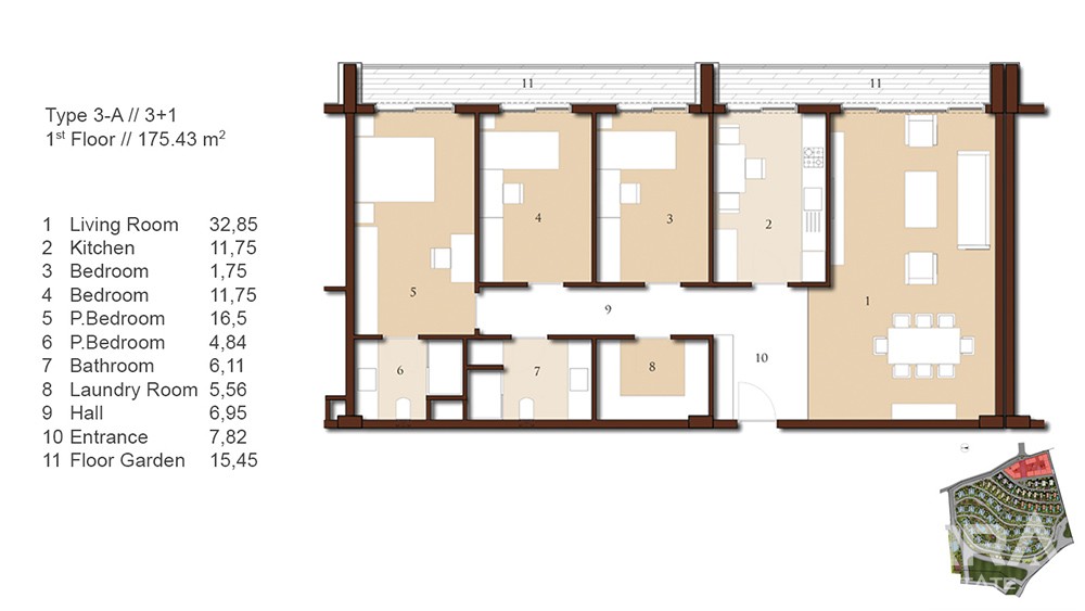 Luxury apartments with Bosphorus view in Istanbul - 7319