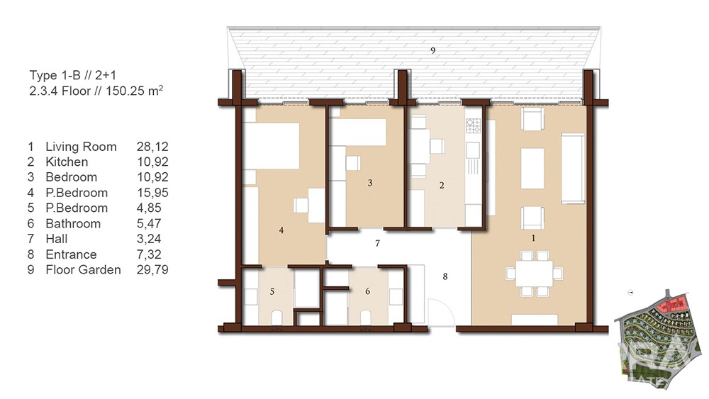 Luxury apartments with Bosphorus view in Istanbul - 7320