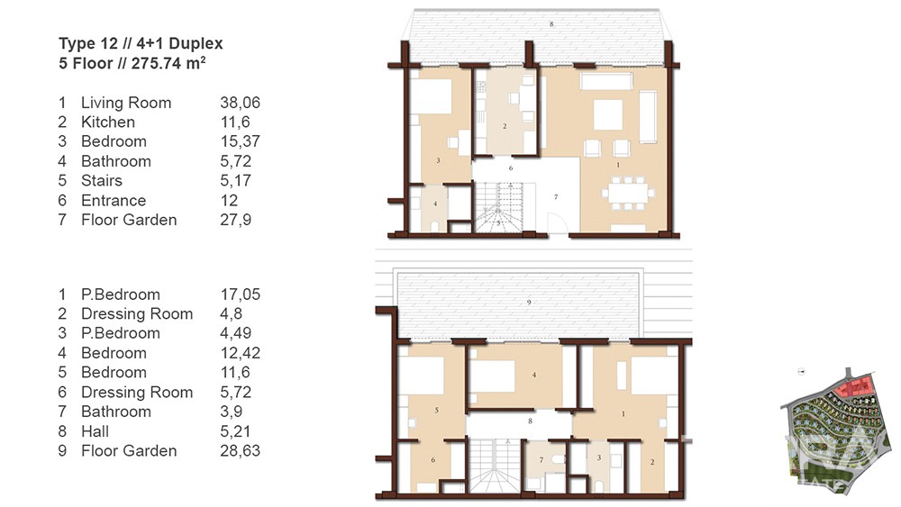 Luxury apartments with Bosphorus view in Istanbul - 7326