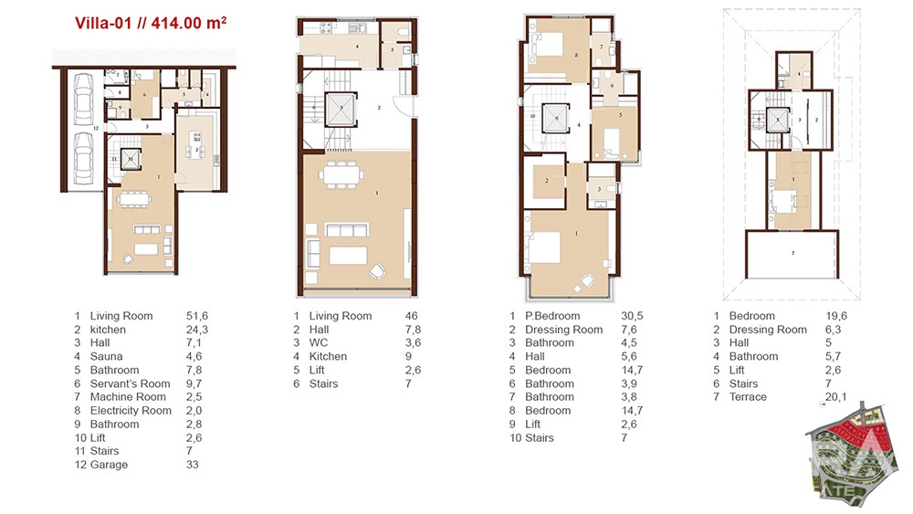 Luxury apartments with Bosphorus view in Istanbul - 7338