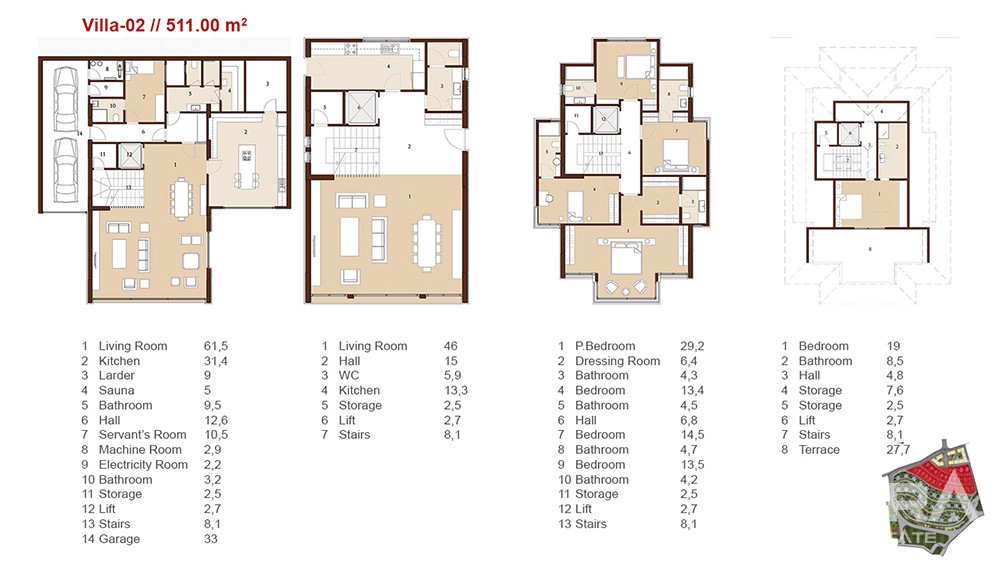 Luxury apartments with Bosphorus view in Istanbul - 7341