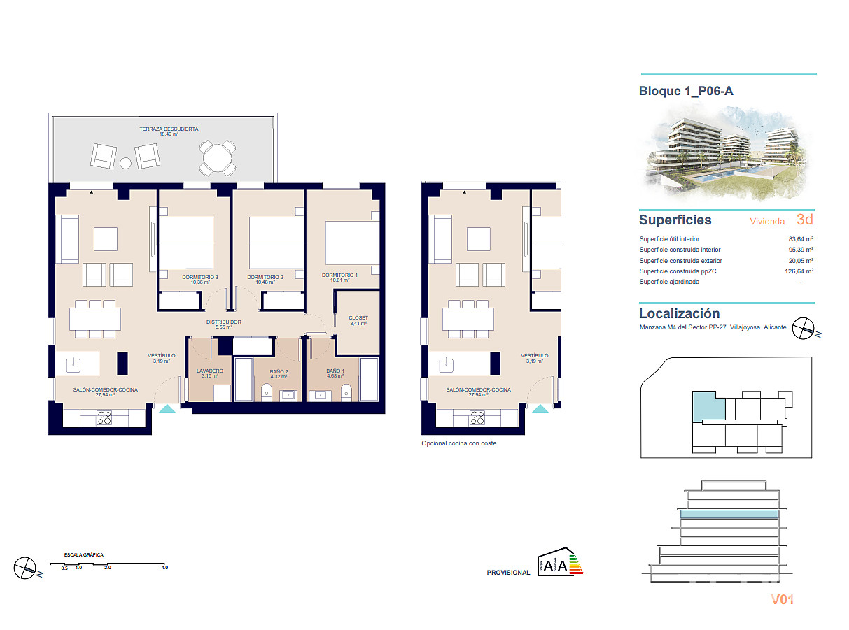 Apartments for Sale in  Villajoyosa, Costa Blanca, Spain - 124558