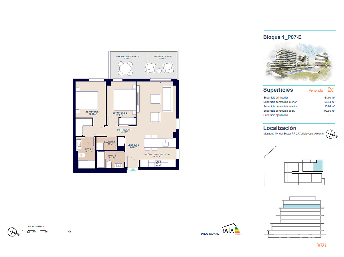 Apartments for Sale in  Villajoyosa, Costa Blanca, Spain - 124559